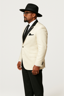 Harlem Nights Movie Clothing Outfit - 1920s Costume Party Mens Suit + Hat Shirt and Tie