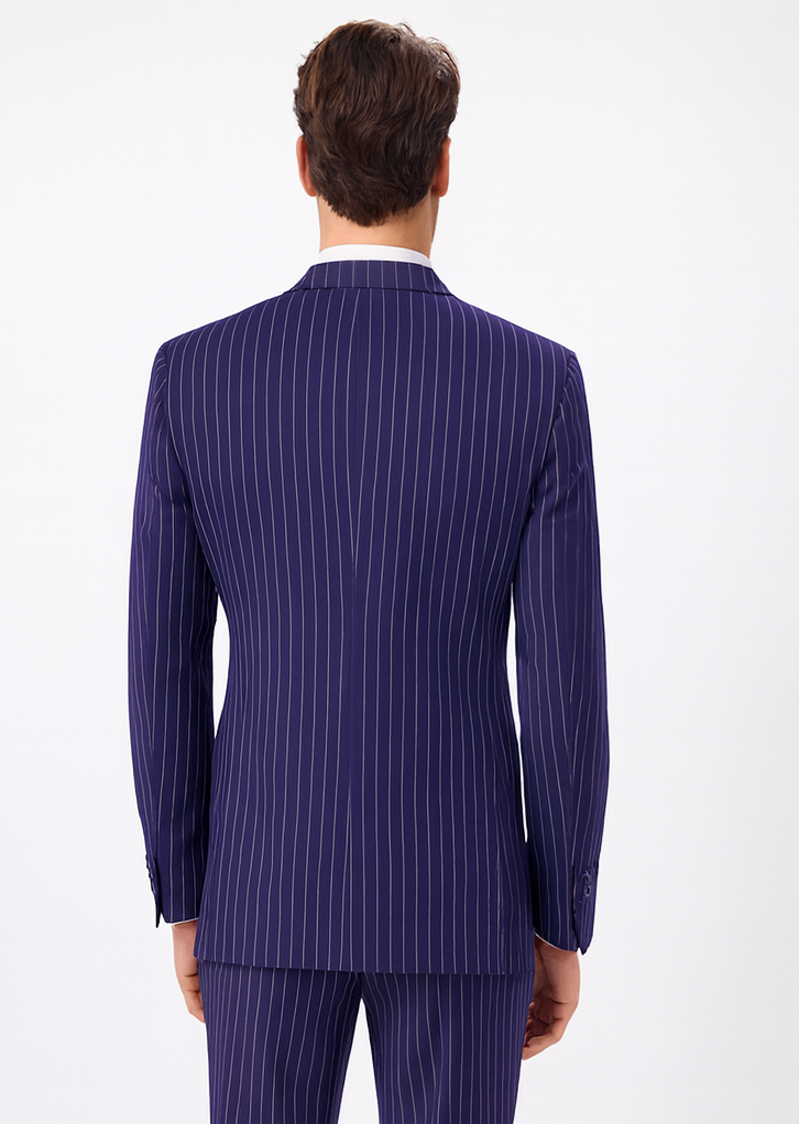 1920s Mens Outfit - 1920s costume  Bold Pinstripe Wide Suit - Image 2