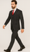 1920s Mens Suit - 1920s Mens Outfit - 1920s costume  Bold Pinstripe Suit in  Black