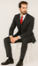 1920s Mens Suit - 1920s Mens Outfit - 1920s costume  Bold Pinstripe Suit in  Black