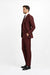 1920s Mens Suit - 1920s Mens Outfit - 1920s  costume  Bold Pinstripe Wide Suit in Burgundy