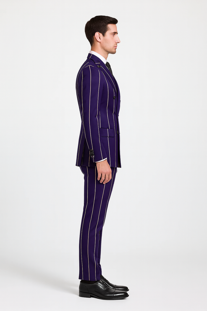 1920s Style Suit - Gangster Suit - Double Breasted Suits - Image 3