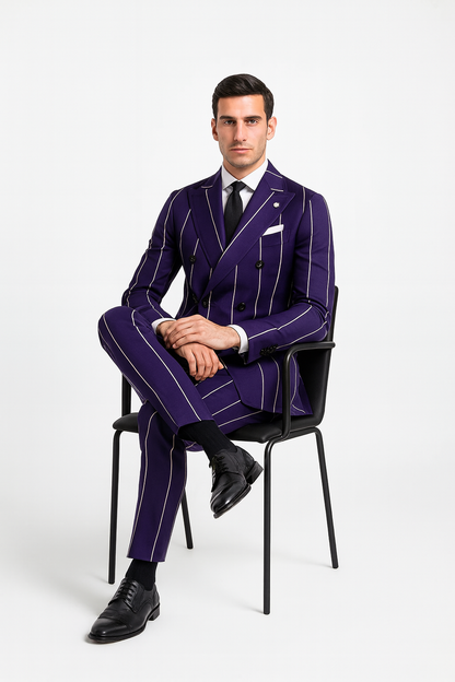 1920s Style Suit - Gangster Suit - Double Breasted Suits - Image 4
