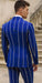 1920s Style Suit - Gangster Suit - Pinstripe Suit - Double Breasted Suits - Black and Gold Pinstripe - Royal and White Pinstripe