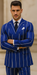 1920s Style Suit - Gangster Suit - Pinstripe Suit - Double Breasted Suits - Black and Gold Pinstripe - Royal and White Pinstripe