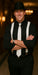 1920s Costumes Include Gangster Hat + Black Shirt + Black Flat Front Pants + Suspender + Free Tie  unhemmed unfinished bottom Bundle Deal