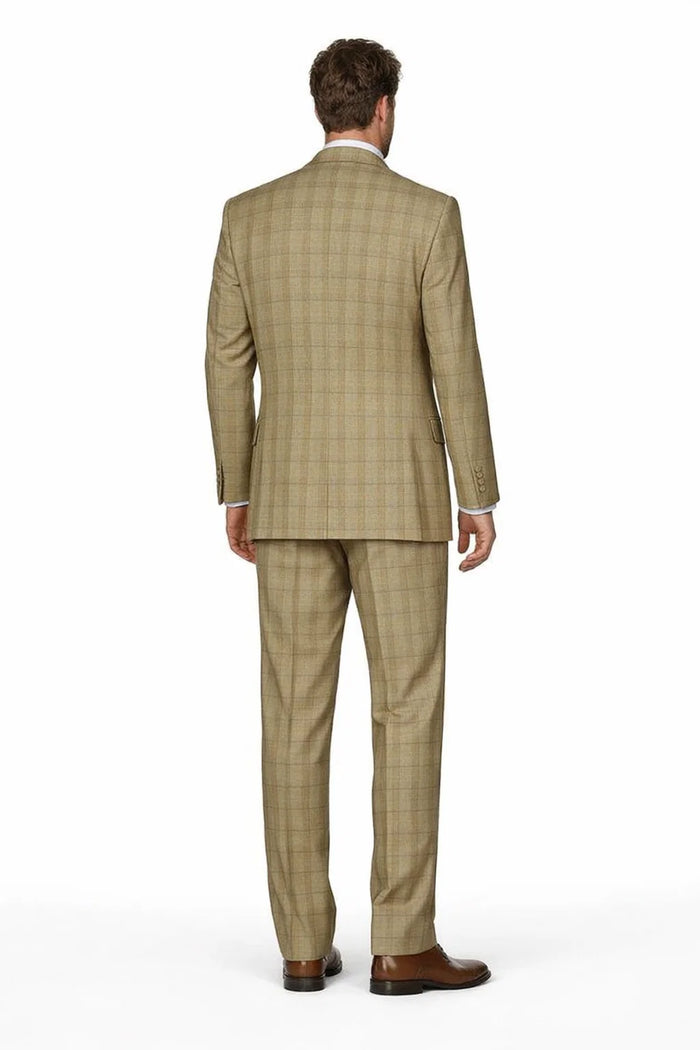 1920s Vintage Suits Pattern Checkered Suit Modern Fit