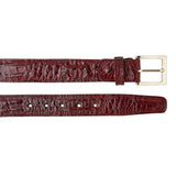 Belvedere Caiman Belt Burgundy Genuine Caiman Leather Loafer
