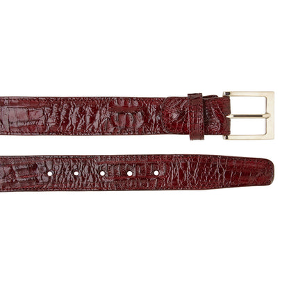 Belvedere Caiman Belt Burgundy Genuine Caiman Leather Loafer
