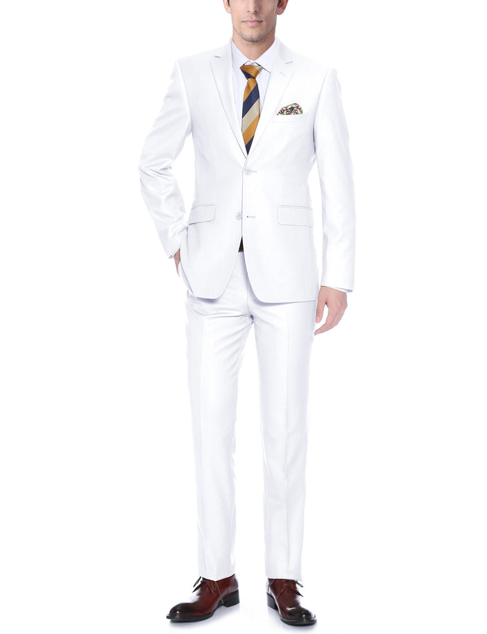201-6 Men's 2-Piece Single Breasted Notch Lapel Suit