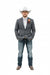 Mens Western Style Blazer – Classic Gray Cowboy Suit Jacket for Weddings, Country Events and Formal Wear in Grey Color