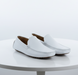 Men’s Mundo White Leather Loafers – Classic Slip-On Dress Shoes for Casual and Formal Wear