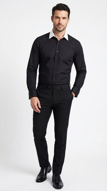 black and white casual dress for men How To Wear Black and White Outfit On The Street (18 Ideas)