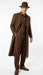 Men’s Brown 1920s Zoot Suit – Long Gangster Mafia Zuit Vintage Three-Piece Costume Set Pachuco Style