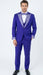 Men’s Purple and white sivler lapel  Embellished Tuxedo Suit –  Formal Wedding, Prom, and Gala Outfit Mardi Gras