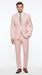 Men’s Light Pink 2 Piece Suit, Formal Dress Suit for Weddings, Prom, Parties, Summer Events Slim Fitted By Vitali