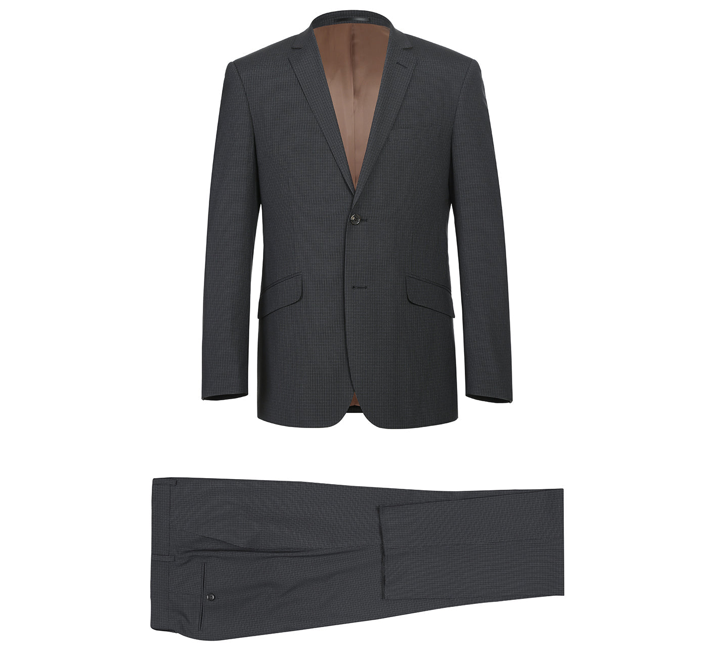 Renoi Designer Suit 293-9 Men's Two Piece Slim Fit Stretch Dress Suit