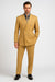 Mens Camel Tan Pinstripe Double-Breasted Suit – Bold 6-Button Modern Vintage Style