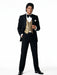 Men’s Black Tuxedo Blazer Michael Jackson Award Ceremony Vintage Jacket – Classic Formal, Elegant Party Dinner Jacket
