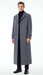 Men’s Full-Length Charcoal Grey Overcoat – Premium Microfiber Blend Long Dress Coat for Winter and Formal Wear in Gray Color
