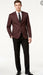 Men’s Burgundy Paisley Blazer Sport Coat – Velvet Dinner Jacket floral in Maroon Wine Color Ultra Slim Fit Smoking Jacket