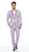 Men’s Lilac Suit with Silver Glitter Sequin Lapel – Lilac and Silver Formal Tuxedo Suit for Prom, Wedding  Lavender Tuxedo