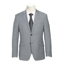 564-1 Men's Classic Fit Wool Blend Stretch Checked Suit