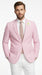Mens Pink Seersucker Blazer – Lightweight Striped Summer Sport Coat Casual Smart Formal Jacket
