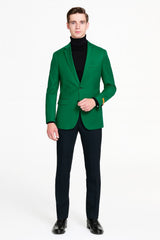 Mens Green Blazer – Stylish Casual and Formal Sport Coat for Parties, Weddings and Events in Emerald Green