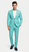 Men’s Turquoise 2 Piece Suit with Jacket and Pants, Formal Wedding Suit for Prom, Parties, Summer Events, and Special Occasions