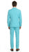 Men’s Aqua Blue 2 Piece 2 Button Suit, Formal Dress Suit for Weddings, Prom, Parties, Summer Events, Turquoise Light blue