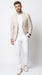 Men’s Beige Seersucker Summer Blazer, Lightweight Striped Sport Coat for Weddings, Parties, Beach Events in Tan Color