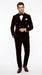 Men’s Dark Brown Velvet Blazer and Pants 2 Piece Suit, Double Breasted Formal Dinner Suit for Weddings, Prom
