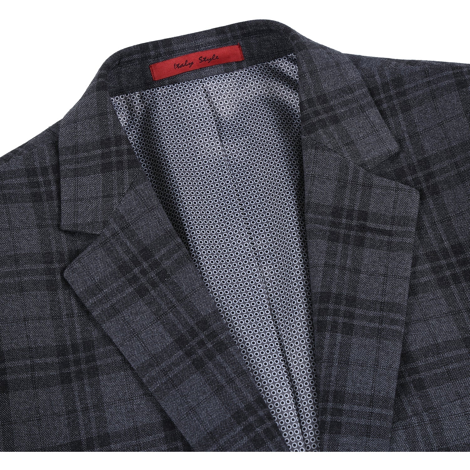 294-15 Men's Slim Fit Checked Suits - Image 4