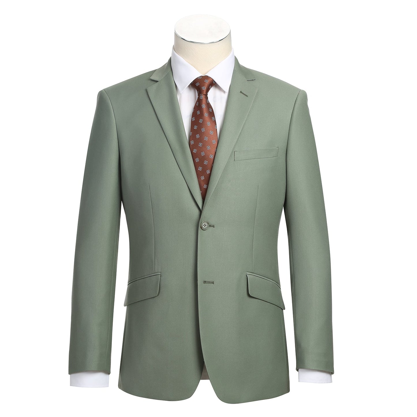 Renoi Designer Suit 201-12 Men's 2-Piece Slim Fit Single Breasted Notch Lapel Suit