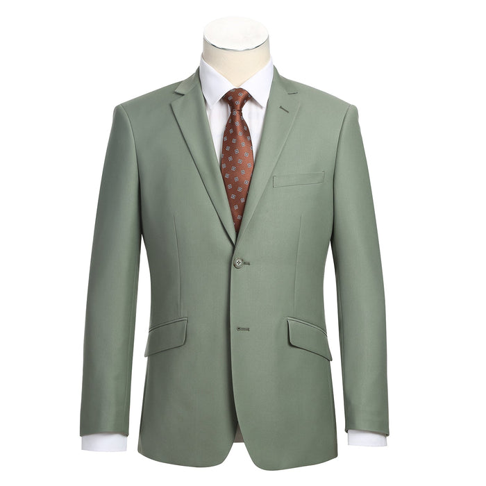Renoi Designer Suit 201-12 Men's 2-Piece Slim Fit Single Breasted Notch Lapel Suit