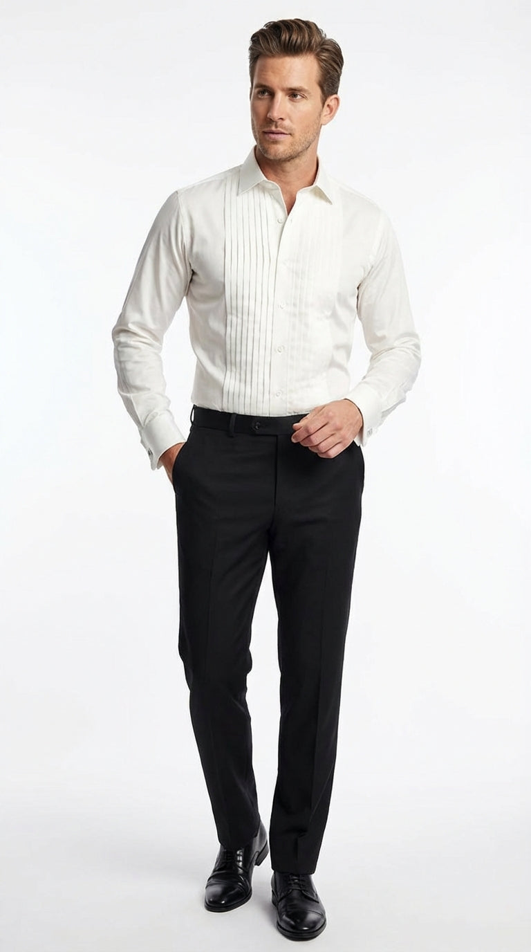 Mens off-white dress shirt, off white shirt for men  MensUSA