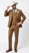 Men’s Tan Groom Outfit Country Wedding 3 Piece Suit Khaki Camel Color Modern Fit