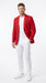 Men’s Red Linen Blazer, Lightweight Business Casual Wedding Sport Coat Jacket