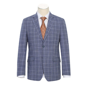 Renoi Designer Suit 293-24 Men's Slim Fit Checked Suits