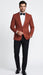 Men’s Brick Copper Rust Color  Blazer – Slim Fit Formal and Party Wear Jacket in Burnt Orange Sport Coat