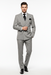 Men’s Grey and Black Pinstripe Double-Breasted Suit – 1920s Gangster Vintage Looking suit By Rossiman