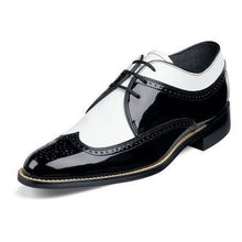 1920s Shoes Black White Wingtip