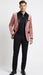 Men’s Dusty Rose Pink Velvet Blazer with Black Satin Lapel | Formal Sport Coat in Mauve Color + Bowtie