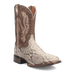 Dan Post Men's Brutus Python Snakeskin Square Toe Boots - Natural