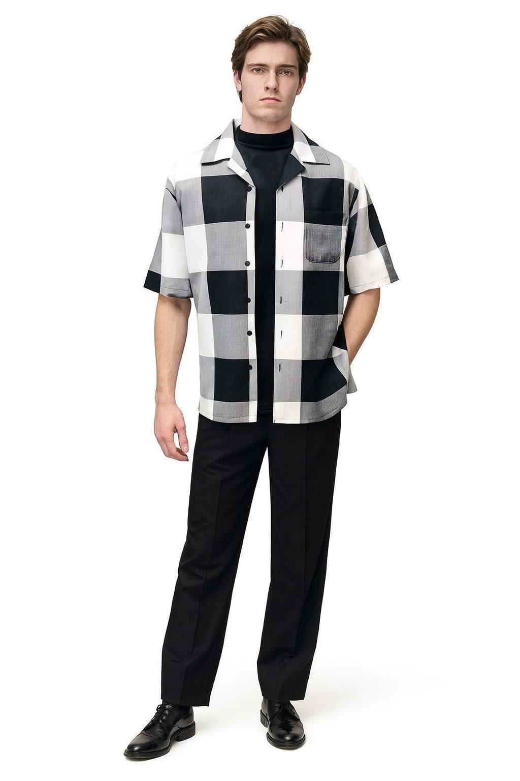 Shop Black Shirt With White Collar and Cuffs Online: Huge Selection MensUSA Shop Black Shirt With White Collar and Cuffs Online: Huge Selection MensUSA
