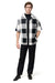 Mens Black and White Checkered Short Sleeve Shirt Set – Casual Two-Piece Summer Outfit With Walking Suit Plus Matching Pants