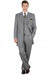 Mens Zoot Suit - Light Gray 3-Piece Suit with Vest – Classic Business and Wedding Formal Wear - 1920s Fashion