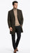 Men’s Brown Checkered Wool Overcoat – Long Winter Coat with Classic Plaid Pattern By Statement