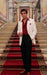 Tony Montana’s White Blazer Red Shirt Black Pants – Men’s White Blazer Outfit with Red Shirt and Black Trousers for Party, Wedding and Vintage Style Wear